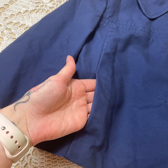 Lilly Pulitzers Girls 6 Years Navy Blue Blazer Boxy Collared Jacket - Picture 3 of 6